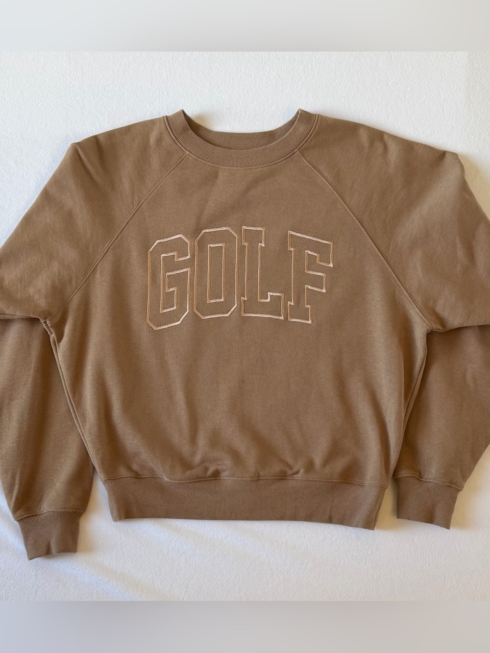 GOLF Embroidered Crewneck Sweatshirt - Brown